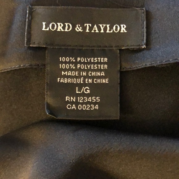 Lord & Taylor black silky top NWT!! - Picture 5 of 6